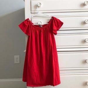 Red off the shoulder Dress!!